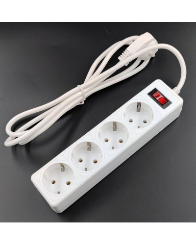 SP4W-530 GARDA. Сетевой фильтр 4 розетки,3м, белый. 5bites в Грозном