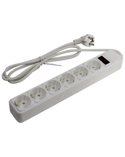 SP6W-118. Сетевой фильтр 6 розеток, 1.8м, белый. 5bites в Грозном