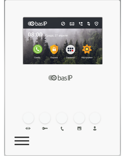 AU-04LA (AU-04L) WHITE. Монитор IP-домофона. BAS-IP в Грозном