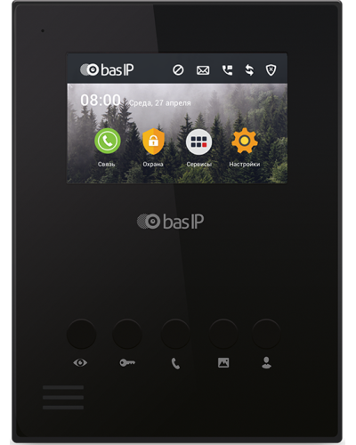 AU-04LA (AU-04L) BLACK. Монитор IP-домофона. BAS-IP в Грозном