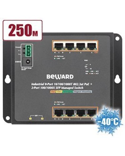 STWP-0802HP. Коммутатор 8-портовый. Beward в Грозном
