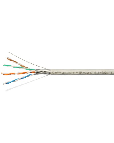 STP-4P-Cat.6a-SOLID-IN-PVC (7196c). Кабель «витая пара» (LAN) для структурированных систем связи. CABEUS в Грозном