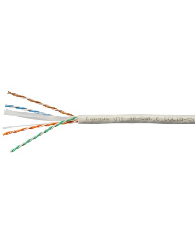 UTP-4P-Cat.6-SOLID-GY-100 (7178c-5). Кабель «витая пара» (LAN) для структурированных систем связи. CABEUS в Грозном