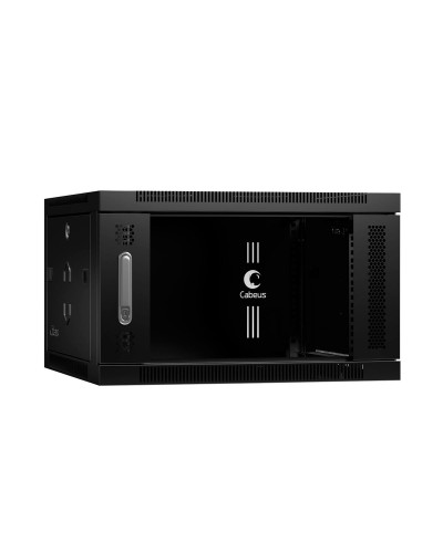 SH-05F-6U60/60-BK (8587c). Шкаф телекоммуникационный 19 настенный 6U. CABEUS в Грозном