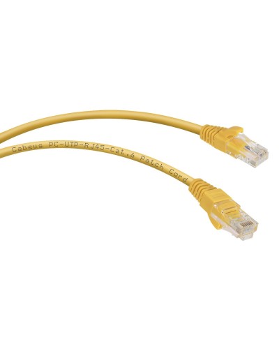 PC-UTP-RJ45-Cat.6-1.5m-YL (8706c), желтый. Патч-корд медный. CABEUS в Грозном