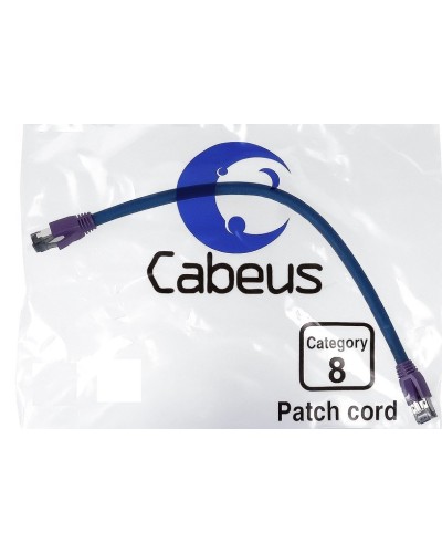 PC-SSTP-RJ45-Cat.8-1.5m-LSZH (9702c), серый. Патч-корд медный. CABEUS в Грозном