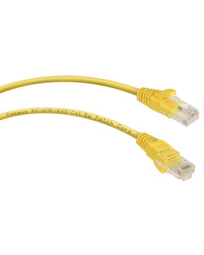 PC-UTP-RJ45-Cat.5e-5m-YL (7688c), желтый. Патч-корд медный. CABEUS в Грозном