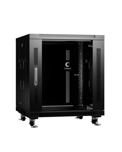 SH-05C-12U60/60-BK (8554c). Шкаф телекоммуникационный 19 напольный 12U. CABEUS в Грозном
