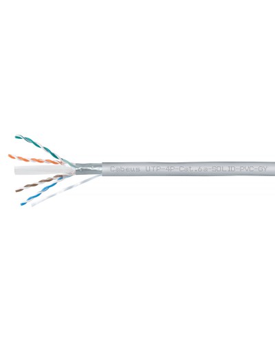 UTP-4P-Cat.6a-SOLID-PVC-GY (11373c). Кабель «витая пара» (LAN) для структурированных систем связи. CABEUS в Грозном