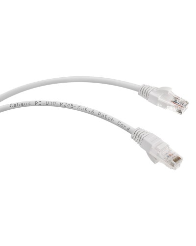 PC-UTP-RJ45-Cat.6-3m (7269c), серый. Патч-корд медный. CABEUS в Грозном