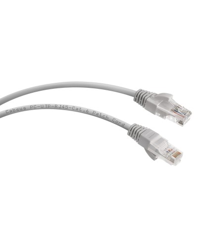 PC-UTP-RJ45-Cat.6-1m (7267c), серый. Патч-корд медный. CABEUS в Грозном
