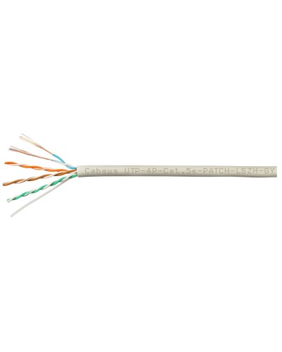 UTP-4P-Cat.5e-SOLID-GY-LIGHT (9995c). Кабель «витая пара» (LAN) для структурированных систем связи. CABEUS в Грозном