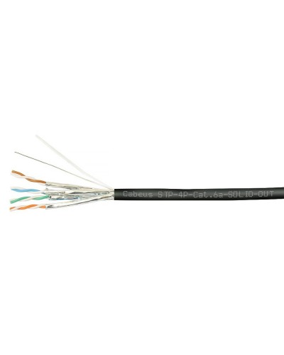 STP-4P-Cat.6a-SOLID-OUT-LSZH-UV (7198c). Кабель «витая пара» (LAN) для структурированных систем связи. CABEUS в Грозном