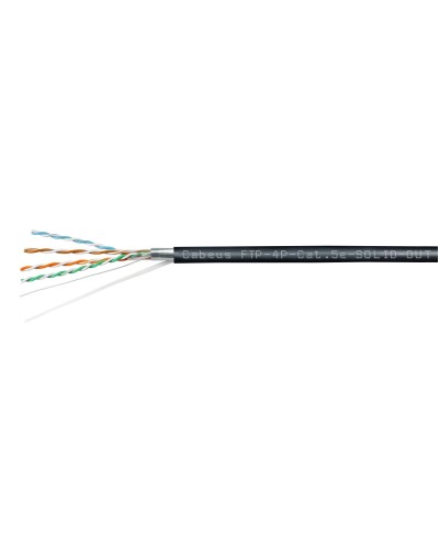 FTP-4P-Cat.5e-SOLID-OUT-LSZH-UV-100 (7176c-5). Кабель «витая пара» (LAN) для структурированных систем связи. CABEUS в Грозном