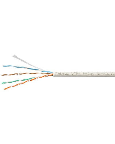UTP-4P-Cat.5e-SOLID-LSZH-GY-LIGHT (9996c). Кабель «витая пара» (LAN) для структурированных систем связи. CABEUS в Грозном