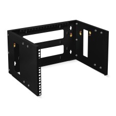 NC-6U-BK (11380c). Кронштейн настенный 19 6U, цвет черный. CABEUS
