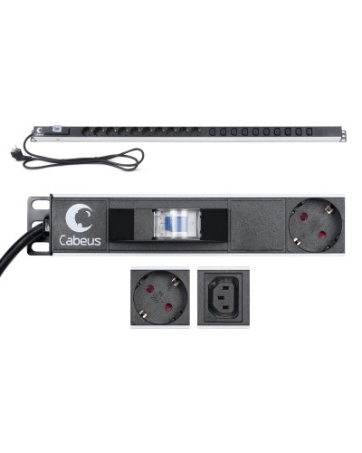PDU-16-10S-10C13-B (9552c). Блок розеток. CABEUS в Грозном