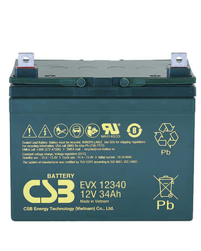 CSB EVX 12340. Аккумулятор герметичный свинцово-кислотный. CSB в Грозном