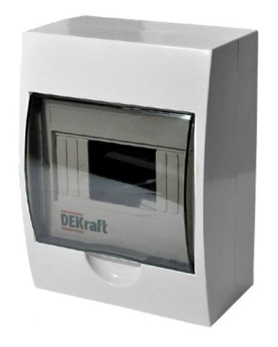 ЩРН-П-6 IP41 настенный (31009DEK). Щиток модульный с прозрачной дверцей. DEKraft в Грозном