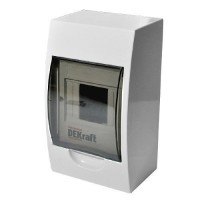 ЩРН-П-4 IP41 настенный (31008DEK). Щиток модульный с прозрачной дверцей. DEKraft