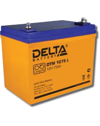 Delta DTM 1275 L. Аккумулятор герметичный свинцово-кислотный. Delta в Грозном