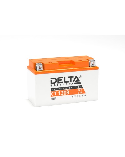 Delta CT 1208. Аккумулятор герметичный свинцово-кислотный стартерный. Delta в Грозном