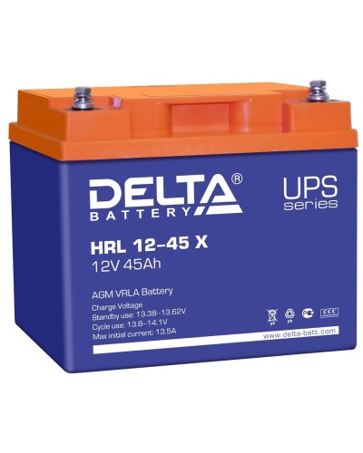 Delta HRL 12-45 X. Аккумулятор герметичный свинцово-кислотный. Delta в Грозном