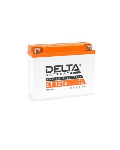 Delta CT 1216. Аккумулятор герметичный свинцово-кислотный стартерный. Delta в Грозном