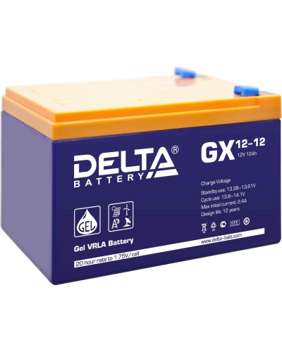 Delta GX 12-12. Аккумулятор герметичный свинцово-кислотный. Delta в Грозном