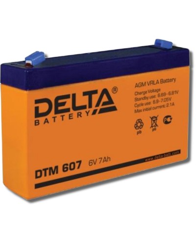 Delta DTM 607. Аккумулятор герметичный свинцово-кислотный. Delta в Грозном