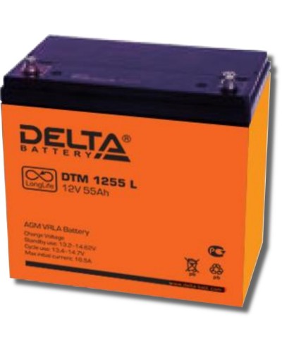 Delta DTM 1255 L. Аккумулятор герметичный свинцово-кислотный. Delta в Грозном