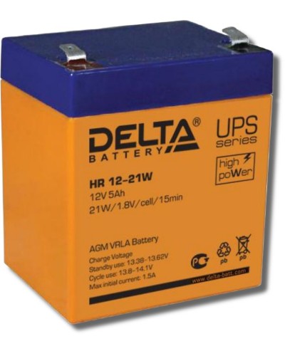 Delta HR 12-21 W. Аккумулятор герметичный свинцово-кислотный. Delta в Грозном