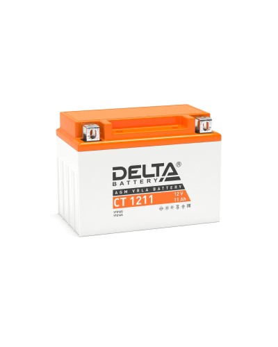 Delta CT 1211. Аккумулятор герметичный свинцово-кислотный стартерный. Delta в Грозном