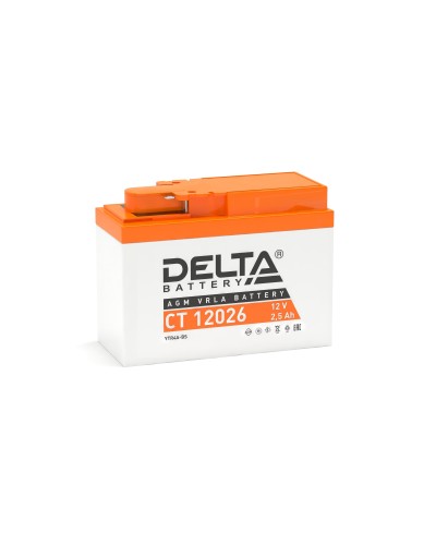 Delta CT 12026. Аккумулятор герметичный свинцово-кислотный стартерный. Delta в Грозном