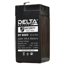 Delta DT 6023 (75мм). Аккумулятор герметичный свинцово-кислотный. Delta
