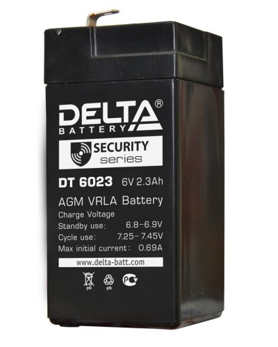 Delta DT 6023 (75мм). Аккумулятор герметичный свинцово-кислотный. Delta в Грозном