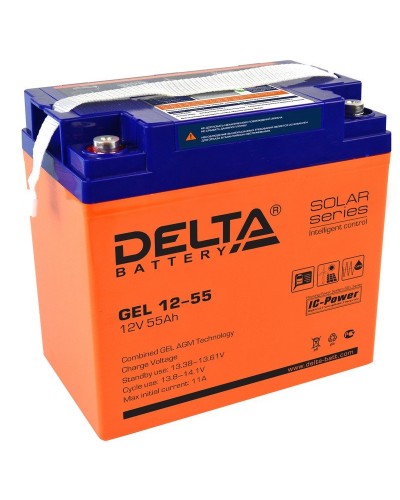 Delta GEL 12-55. Аккумулятор герметичный свинцово-кислотный. Delta в Грозном