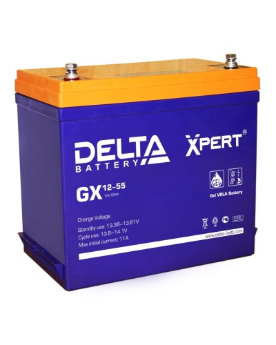 Delta GX 12-55. Аккумулятор герметичный свинцово-кислотный. Delta в Грозном