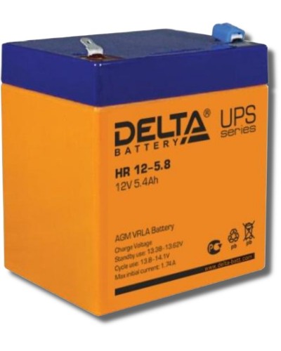 Delta HR 12-5.8. Аккумулятор герметичный свинцово-кислотный. Delta в Грозном