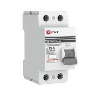 УЗО ВД-100 2P 25А 30мА тип AC эл-мех  PROxima (elcb-2-25-30-em-pro). Выключатель дифференциального тока (УЗО). EKF
