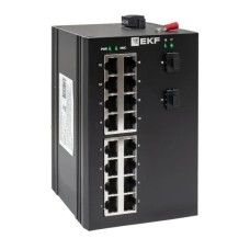 TSX-U-2GX/SFP-16GT. Промышленный неуправляемый коммутатор. EKF