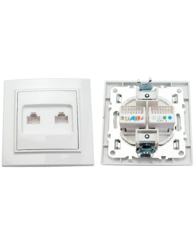 Минск Розетка RJ-45+Phone СП (ERK00-135-10). Розетка RJ-45+Phone СП. EKF в Грозном