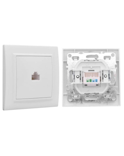 Минск Розетка RJ-45 1-местная СП (ERK01-035-10). Розетка RJ-45 1-местная СП. EKF в Грозном