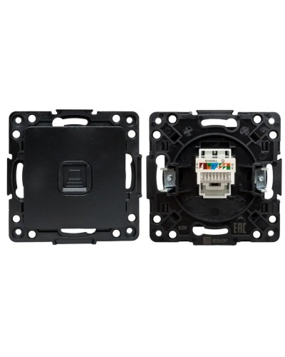 Стокгольм Механизм Розетки RJ-45 1-местной (EZK01-035-10). Механизм Розетки RJ-45 1-местной. EKF в Грозном