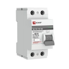 УЗО ВД-100 2P 40А 30мА тип AC эл-мех  PROxima (elcb-2-40-30-em-pro). Выключатель дифференциального тока (УЗО). EKF