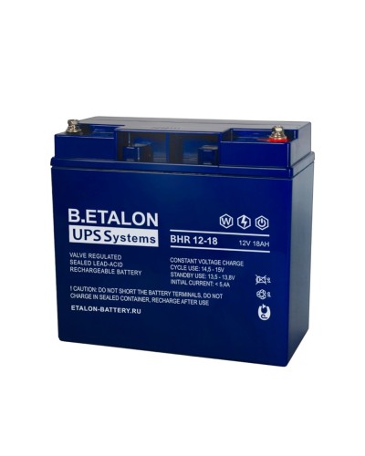 B.ETALON BHR 12-18. Аккумулятор герметичный свинцово-кислотный. ETALON в Грозном