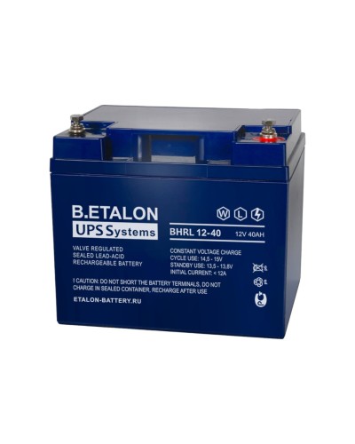 B.ETALON BHRL 12-40. Аккумулятор герметичный свинцово-кислотный. ETALON в Грозном