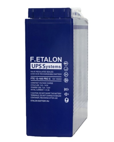 F.ETALON FTE 12-105 PRO X. Аккумулятор герметичный свинцово-кислотный. ETALON в Грозном
