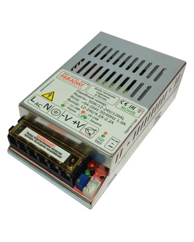 50W/12-24V/120AL. Импульсный блок питания. FARADAY в Грозном