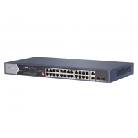 DS-3E0528HP-E. Коммутатор с питанием POE. Hikvision